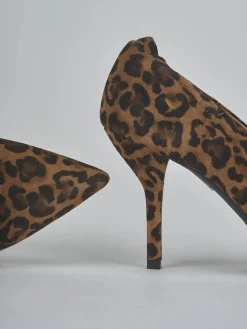 Clearance Décolleté tacco 7cm camoscio Donna Décolleté