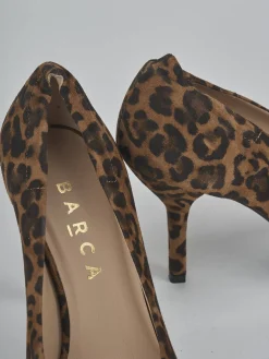 Clearance Décolleté tacco 7cm camoscio Donna Décolleté