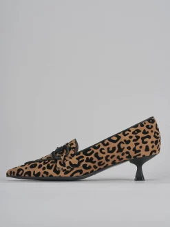 Hot Décolleté tacco 5cm camoscio Donna Décolleté