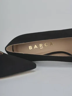 Clearance Décolleté tacco 5cm camoscio Donna Décolleté