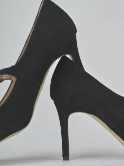 Outlet Décolleté tacco 7cm camoscio Donna Décolleté