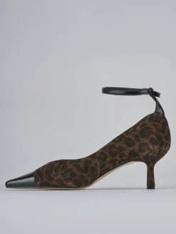 Clearance Décolleté tacco 6cm camoscio Donna Décolleté