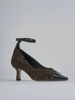 Clearance Décolleté tacco 6cm camoscio Donna Décolleté