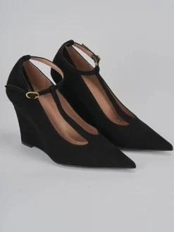 Clearance Décolleté tacco 9cm camoscio Donna Décolleté