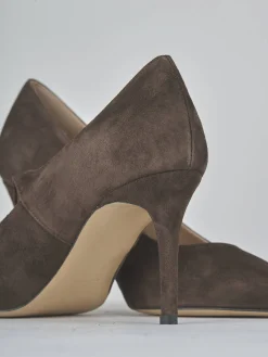 Discount Décolleté tacco 7cm camoscio testa Donna Décolleté