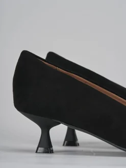 Clearance Décolleté tacco 5cm camoscio Donna Décolleté