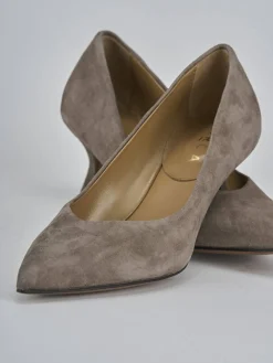 Discount Décolleté tacco 5cm camoscio Donna Décolleté