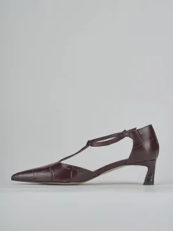 Outlet Décolleté tacco 5cm cocco bordo' Donna Décolleté