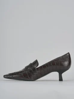 Clearance Décolleté tacco 5cm cocco testa Donna Décolleté