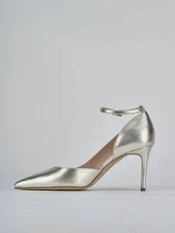 Clearance Décolleté tacco 7cm laminato Donna Décolleté