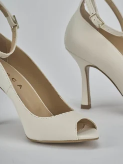 Outlet Décolleté tacco 9cm pelle Donna Décolleté