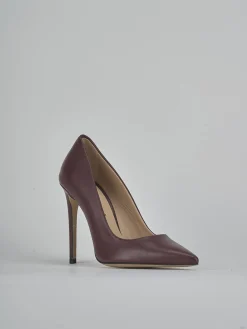 Outlet Décolleté tacco 10cm pelle bordo' Donna Décolleté