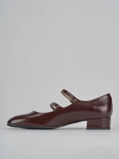 Discount Décolleté tacco 3cm pelle bordo' Donna Décolleté