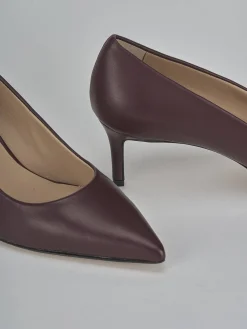 Sale Décolleté tacco 5cm pelle bordo' Donna Décolleté