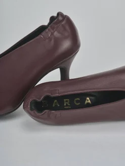 New Décolleté tacco 7cm pelle bordo' Donna Décolleté