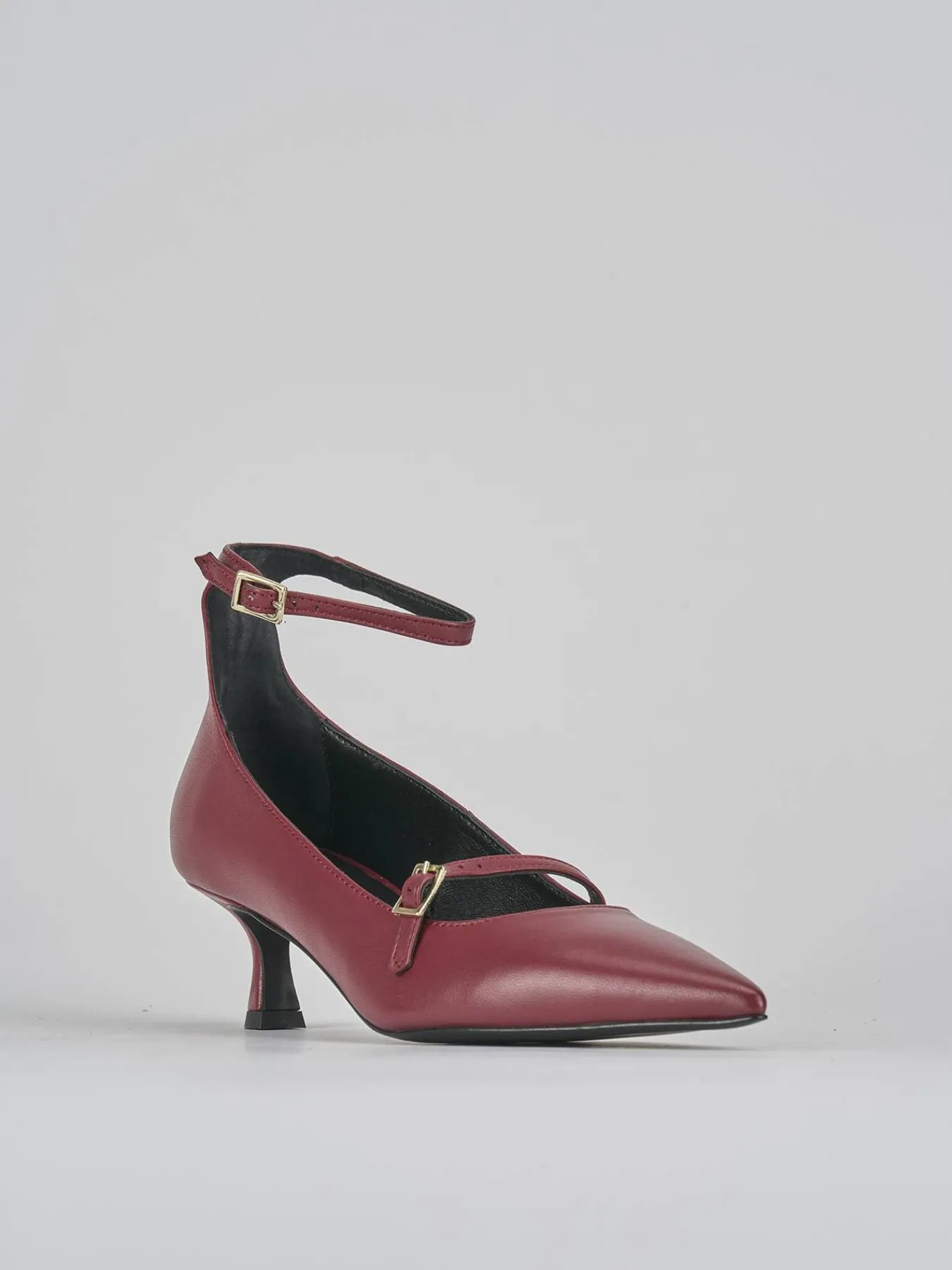 Sale Décolleté tacco 3cm pelle bordo' Donna Décolleté