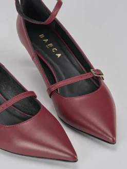 Sale Décolleté tacco 3cm pelle bordo' Donna Décolleté