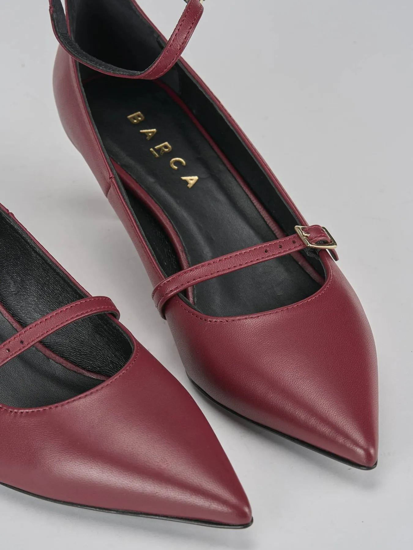 Sale Décolleté tacco 3cm pelle bordo' Donna Décolleté