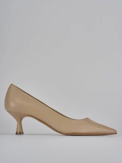 Outlet Décolleté tacco 5cm pelle Donna Décolleté