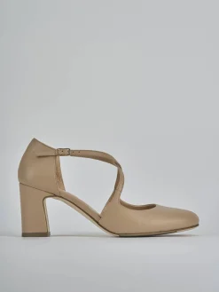 Clearance Décolleté tacco 7cm pelle Donna Décolleté