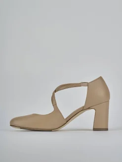 Clearance Décolleté tacco 7cm pelle Donna Décolleté