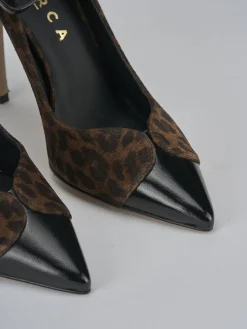 Outlet Décolleté tacco 11cm pelle Donna Décolleté