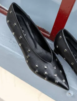 Outlet Décolleté tacco 5cm pelle Donna Décolleté