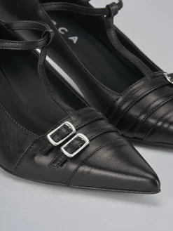 Clearance Décolleté tacco 5cm pelle Donna Décolleté