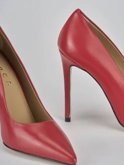 Clearance Décolleté tacco 10cm pelle Donna Décolleté