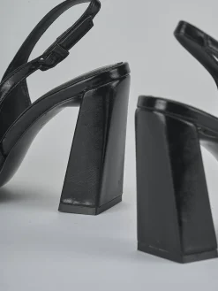 Outlet Décolleté tacco 9cm pelle sostenibile Donna Décolleté