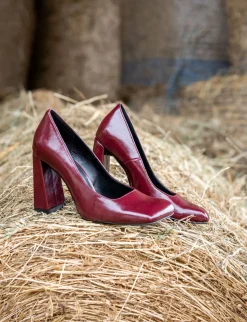 Décolleté tacco 9cm pelle sostenibile bordo' Donna Décolleté