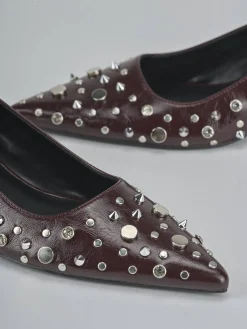 Décolleté tacco 4cm pelle sostenibile bordo' Donna Décolleté