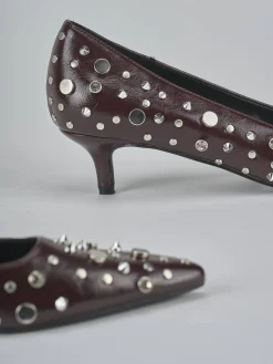 Décolleté tacco 4cm pelle sostenibile bordo' Donna Décolleté