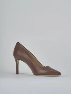 Clearance Décolleté tacco 7cm pelle testa Donna Décolleté