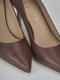 Clearance Décolleté tacco 7cm pelle testa Donna Décolleté