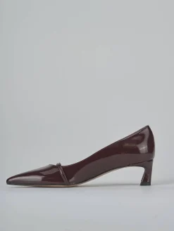 Outlet Décolleté tacco 5cm vernice bordo' Donna Décolleté