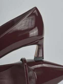 Outlet Décolleté tacco 5cm vernice bordo' Donna Décolleté