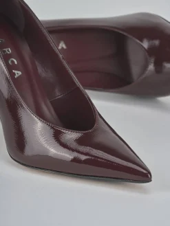 Hot Décolleté tacco 9cm vernice bordo' Donna Décolleté