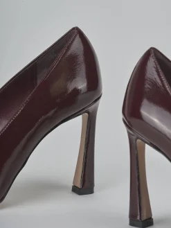 Hot Décolleté tacco 9cm vernice bordo' Donna Décolleté