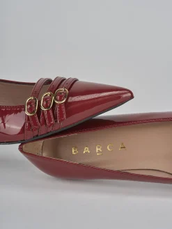 Outlet Décolleté tacco 5cm vernice bordo' Donna Décolleté