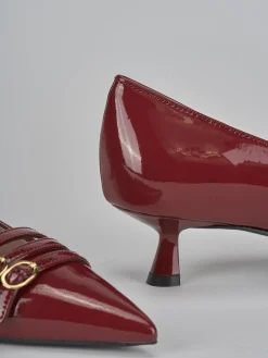 Outlet Décolleté tacco 5cm vernice bordo' Donna Décolleté