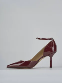 Sale Décolleté tacco 7cm vernice bordo' Donna Décolleté