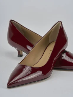 Hot Décolleté tacco 3cm vernice bordo' Donna Décolleté