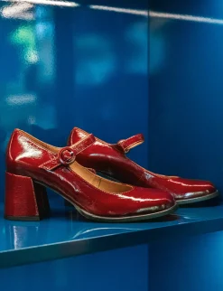 Online Décolleté tacco 8cm vernice bordo' Donna Décolleté