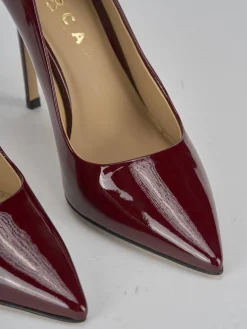 Clearance Décolleté tacco 10cm vernice bordo' Donna Décolleté