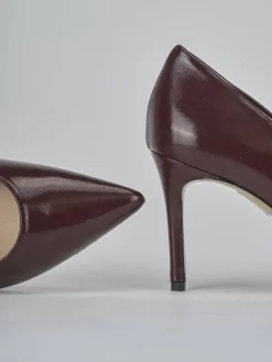 New Décolleté tacco 7cm vernice bordo' Donna Décolleté