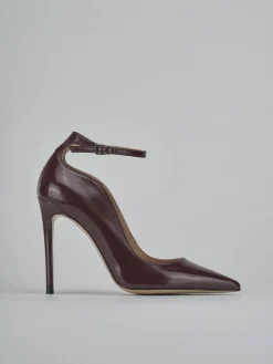 Outlet Décolleté tacco 10cm vernice bordo' Donna Décolleté