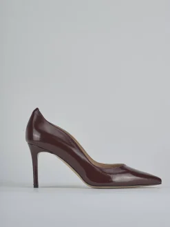 New Décolleté tacco 7cm vernice bordo' Donna Décolleté