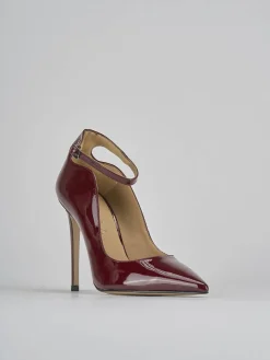 Outlet Décolleté tacco 11cm vernice bordo' Donna Décolleté