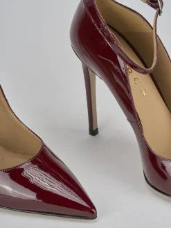 Outlet Décolleté tacco 11cm vernice bordo' Donna Décolleté